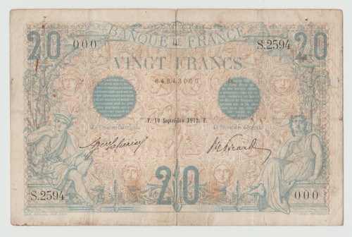 France francs bleu - france, 20