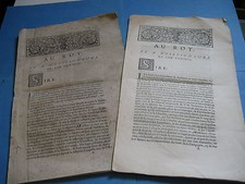 LOUIS DE SACY SUPPLIQUE ROI CONSEILLERS 1701 Corrections Autographes AVOCAT
