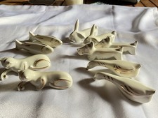 Set de 10 porte couteaux ancien Porcelaine Limoges doré or