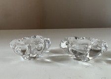 Paire de salière poivrière cristal Daum France