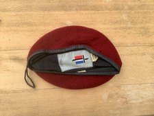 BERET ROUGE PARACHUTISTE FRANCAIS TAILLE 56 OCCASION N°6