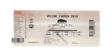 RARE / TICKET BILLET DE CONCERT - MYLENE FARMER : LIVE A PARIS ( FRANCE ) 2019