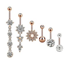 6 Pcs Anneau Du Ventre Bijoux