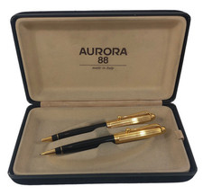 Parure Stylo Bille + Stylo Porte-Mine Aurora 88 + Étui