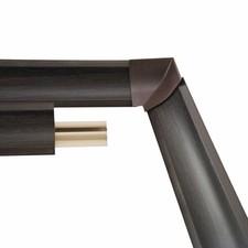 Barre d'angle wengé 1,5 m PVC