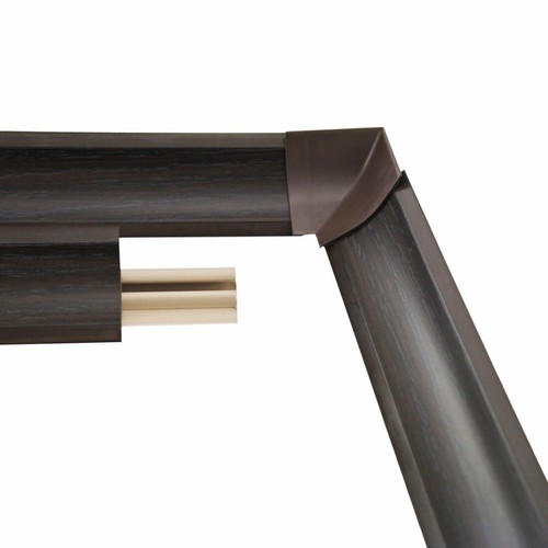 Barre angle wengé m - d'angle, pvc
