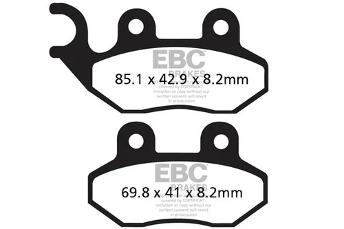 Plaquettes frein ebc - ebc, zero
