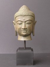 Tête de Bouddha en Bronze, Indonésie