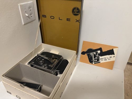 Bolex h16 16mm camera with - h16,