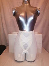 Gaine Panty RealForm Blanc reflet jaune pale  T S 25-26 0478 Vintage