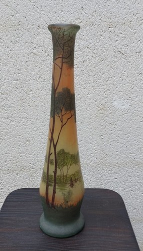 Vase théodore legras verre - vase,