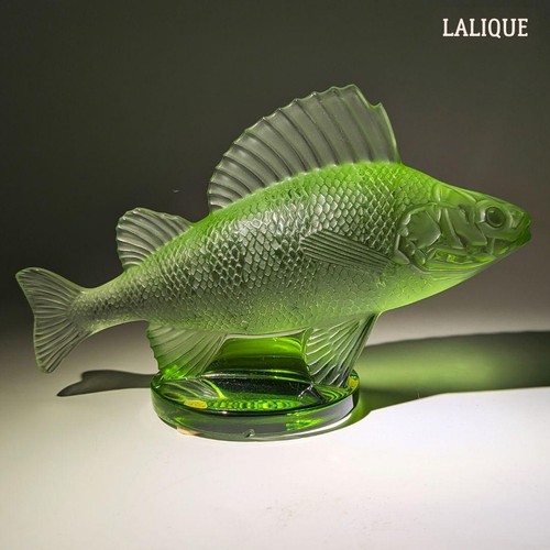 Cristal vert poisson lalique - cristal,