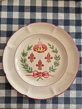 Assiette "fleur de lys"