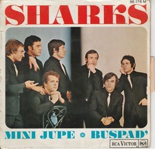 LES SHARKS Mini Jupe - Buspad Rare French EP 7" 45 1966 60s Beat Mod