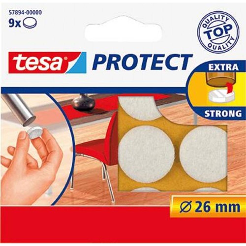 Tesa patin feutre blanc - tesa, en