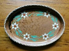 Plat ovale en poterie de