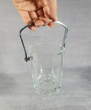 Vintage seau à glaçons en cristal taillé de Sèvres 1960's