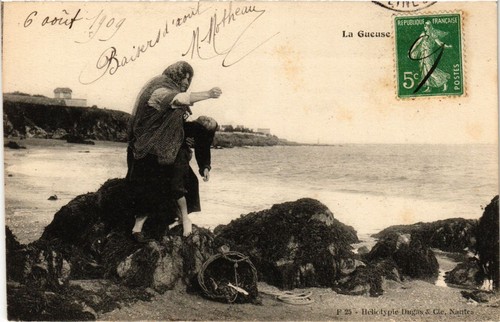 Cpa folklore la gueuse - ak,