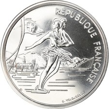 Monnaie, France, Albertville - Patinage artistique, 100 Francs, 1989, ESSAI