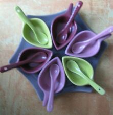 lot plat sauce assaisonnement  + lot apéritif (assiettes/verrines) très bon état