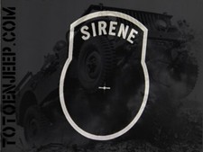 PLAQUETTE COMMANDE BP SIRENE FR M201 ALU ....  JEEP DODGE WILLYS US WW2
