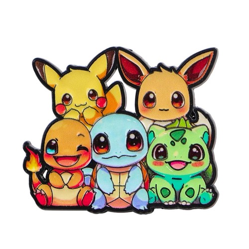 Broche métal pokémon - métal,
