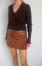 Mini-jupe en cuir SEZANE -