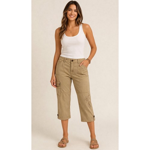 Cache crop cargo pant - crop,