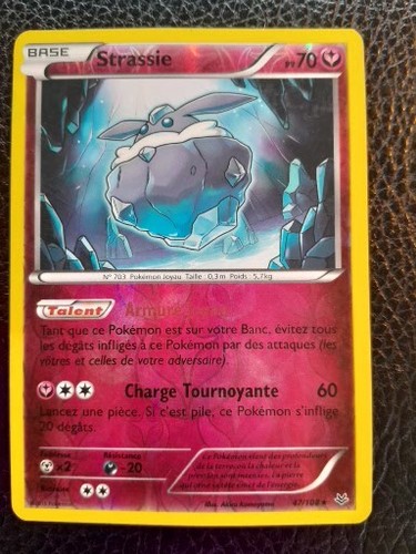 Carte pokémon strassie - carte,