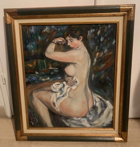 Tableau huile portrait femme - tableau,