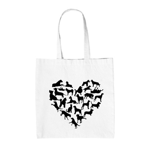 Sac tote toile chien - tote, en
