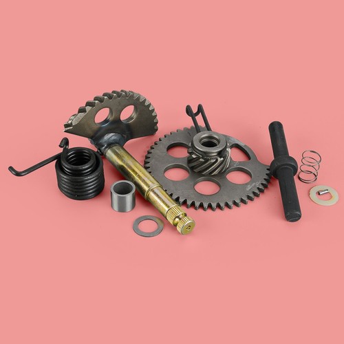 Kick start shaft gear fit - start,