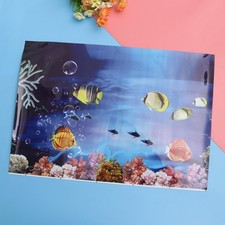 Aquarium 3D fond de réservoir de poissons autocollant adhésif papier peint