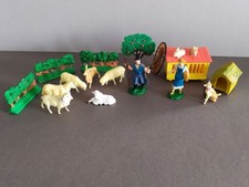 CLAIRET FERME  ANIMAUX, PERSONNAGES et DECORS  lot 9 époque STARLUX