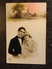 CP COUPLE MARIES - EGLISE - MARIAGE - 39272