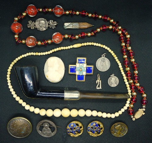 Lot bijoux ancien collier - ancien,