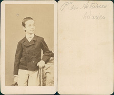 Alfonso XII de España, Prince des Asturies Vintage CDV albumen carte de visite.