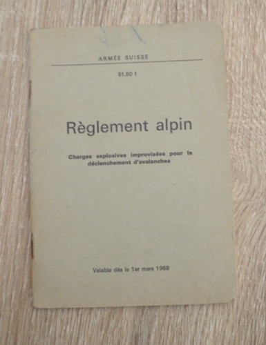 Ancien manuel armée suisse - ancien,