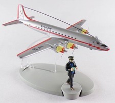 En Avion Tintin - Editions Hachette - 024 L'Avion Douglas DC-6 de la Syldair (Ob