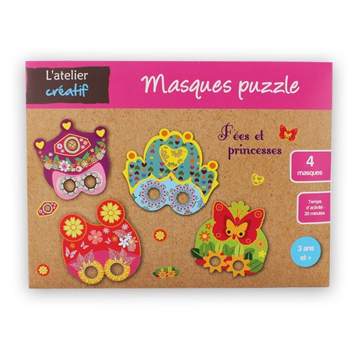 Masques puzzle créer - masques, à