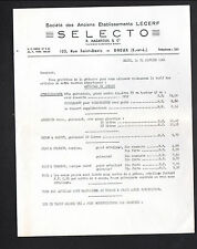 DREUX (28) MATERIEL AVICOLE CUNICOLE AGRICOLE "Ets LECERF / R. MAZARGUIL" 1961