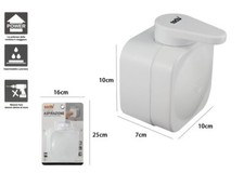 Z Porte Savon Liquide Distributeur Mural Succion Blanc Accessoires Bain Dfh