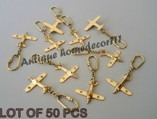 Porte-clés avion en laiton