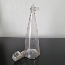 Abreuvoir Oiseau XVIIIè en Verre Soufflé pour Cage Décor Oiseau 18thC