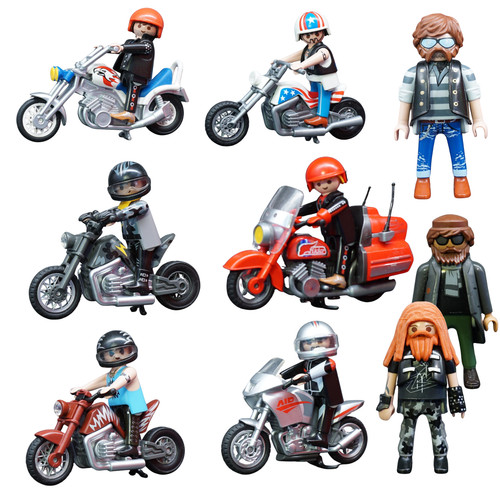 Playmobil moto chopper - playmobil, biker