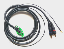Câble phono rca blindé Technics SL 1200 1210 MK2 MK3 MK5 145 cm avec masse