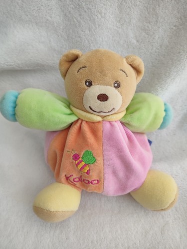 Doudou boule ours orange - doudou,