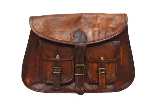 Sac épaule cuir souple - , à