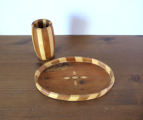 Plateau pot crayons en - pot,