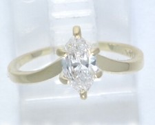 14k yellow gold marquise - yellow,